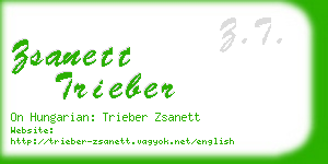 zsanett trieber business card